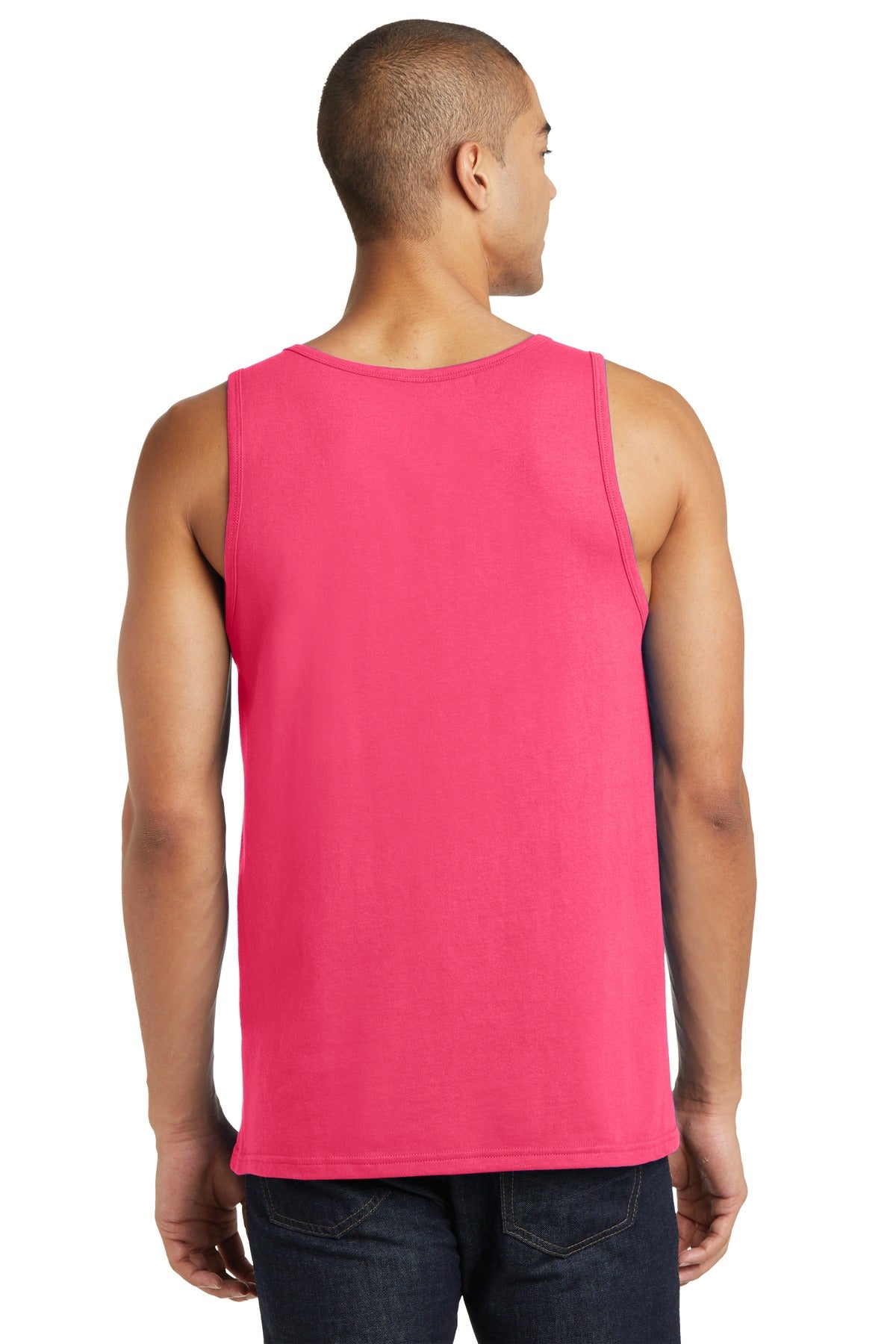 Neon Pink District The Concert Tank . DT5300 plain