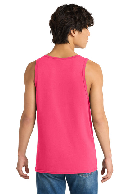 Neon Pink District The Concert Tank . DT5300 plain