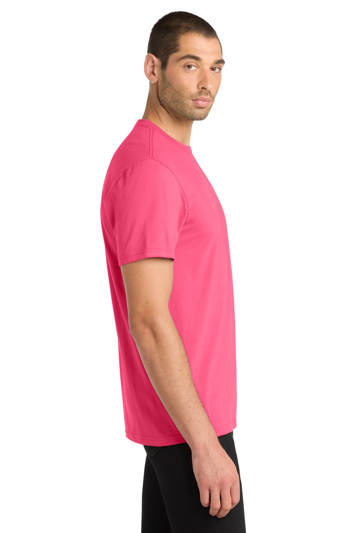 Neon Pink District Very Important Tee . DT6000 plain