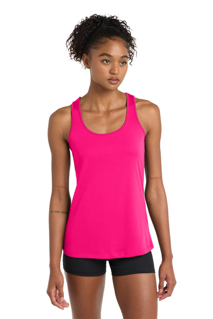 Neon Pink Sport-Tek Women's PosiCharge Competitor Racerback Tank. LST356 plain