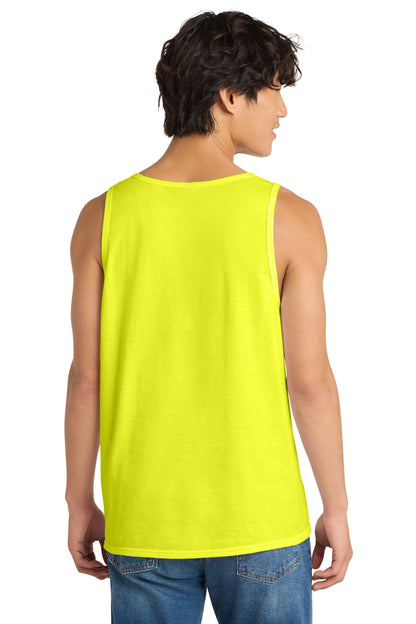 Neon Yellow District The Concert Tank . DT5300 plain