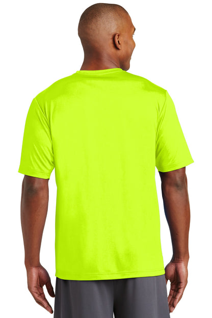 Neon Yellow Sport-Tek PosiCharge Tough Tee . ST320 plain