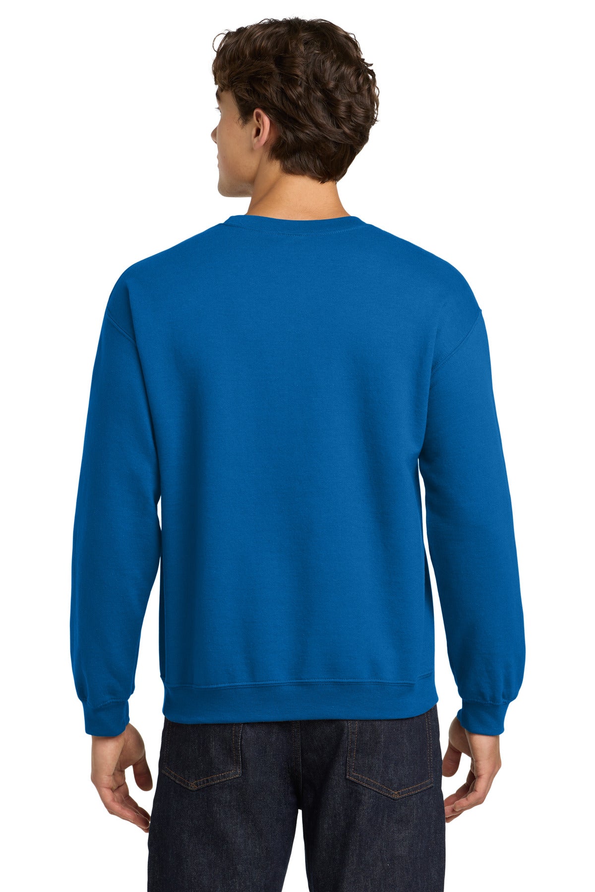 NeonBlue Gildan Heavy Blend Crewneck Sweatshirt. 18000 plain