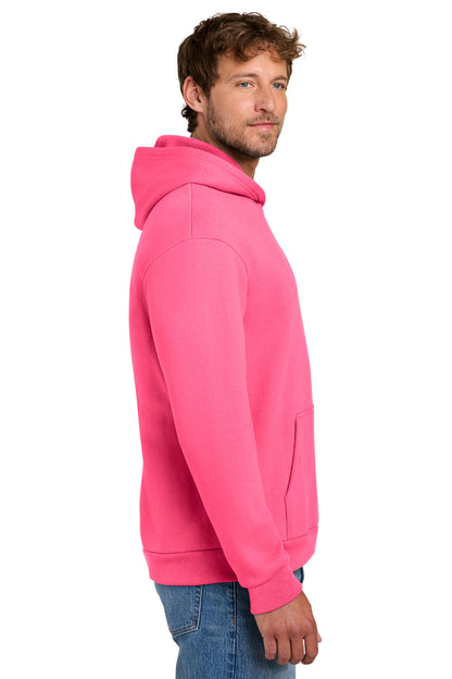 NeonPink Port & Co Easy Fleece Pullover Hooded Sweatshirt PC68H