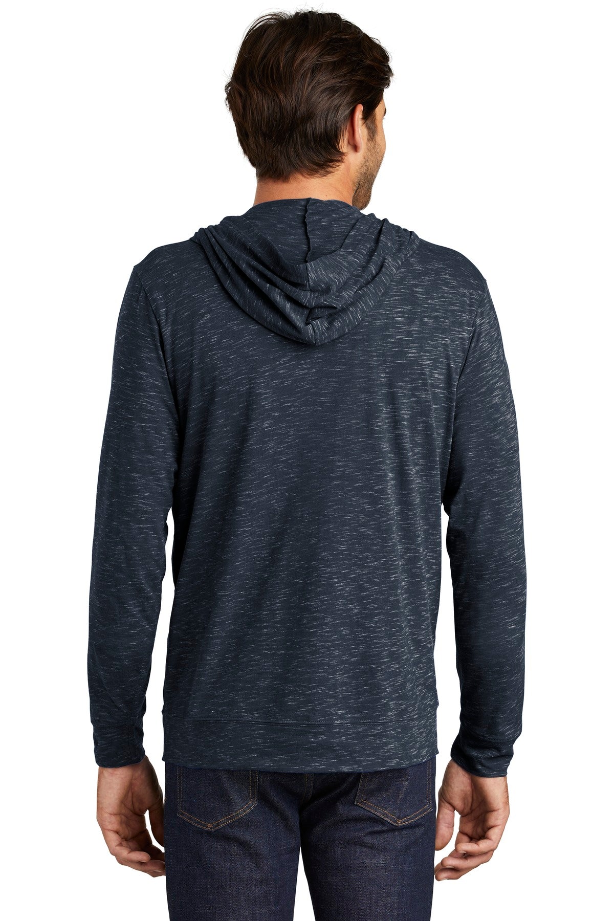 New Navy District Medal Full-Zip Hoodie. DT565 plain
