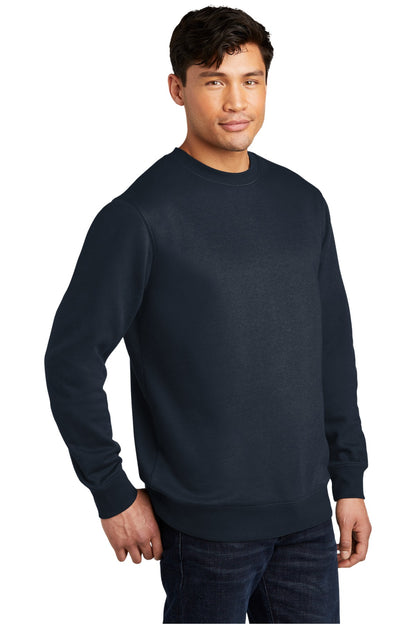 New Navy District V.I.T. Fleece Crew DT6104 plain