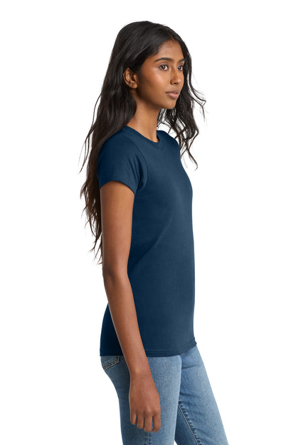 New Navy District Women's Fitted The Concert Tee DT5001 plain