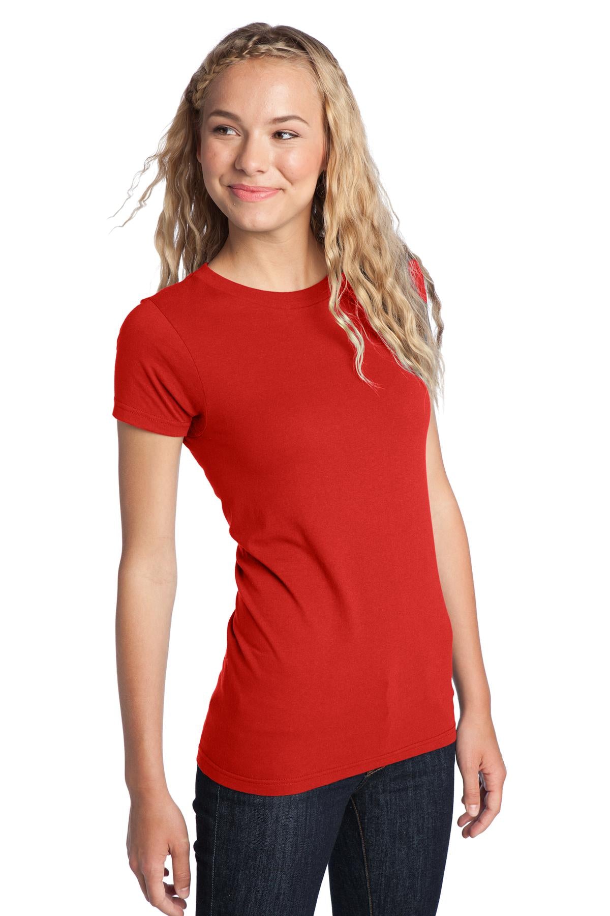 New Red District Women's Fitted The Concert Tee DT5001 plain