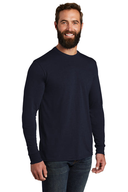 NghtSkyNvy Allmade Unisex Tri-Blend Long Sleeve Tee AL6004 plain