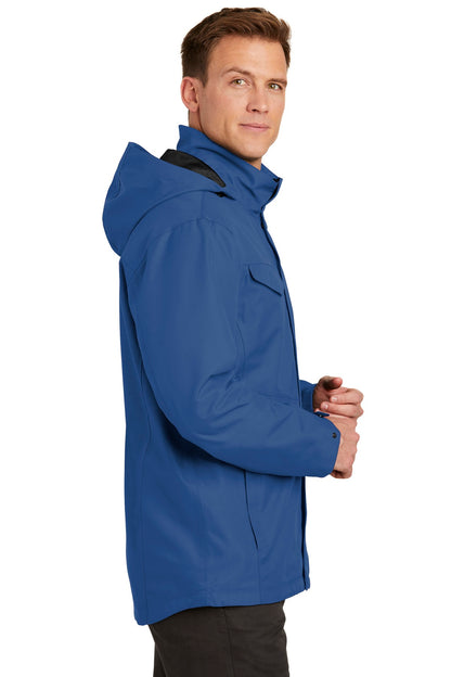 Night Sky Blue Port Authority Collective Outer Shell Jacket. J900 plain