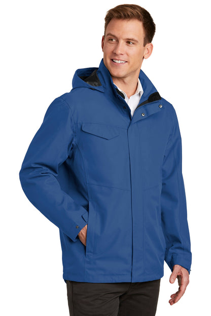 Night Sky Blue Port Authority Collective Outer Shell Jacket. J900 plain