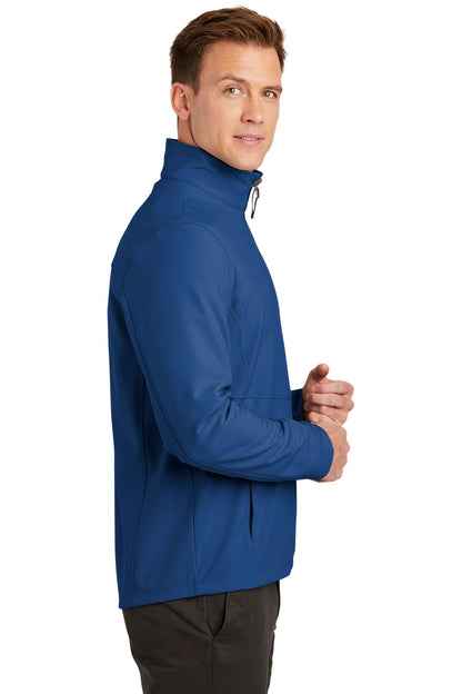 Night Sky Blue Port Authority Collective Soft Shell Jacket. J901 plain