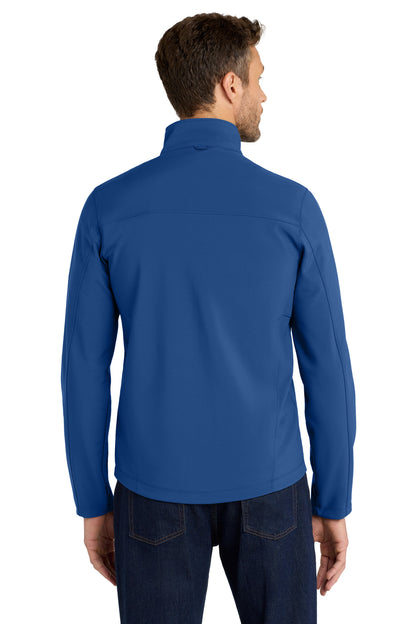 Night Sky Blue Port Authority Collective Soft Shell Jacket. J901 plain