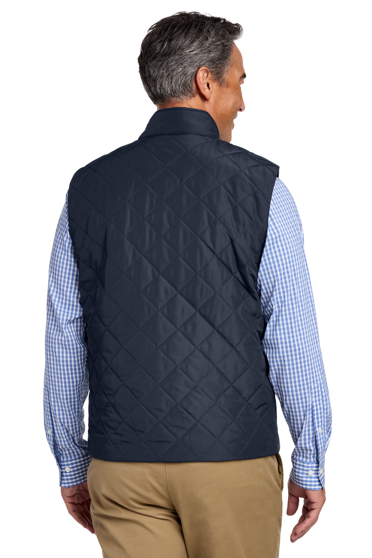 NightNavy Brooks Brothers Quilted Vest BB18602 plain