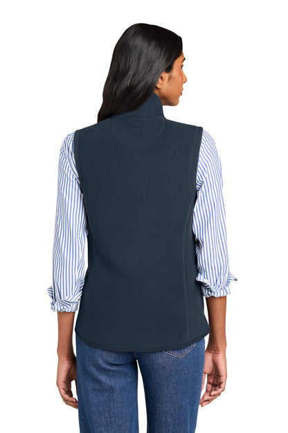 NightNavy Brooks Brothers Women's Fleece Vest BB18615 plain