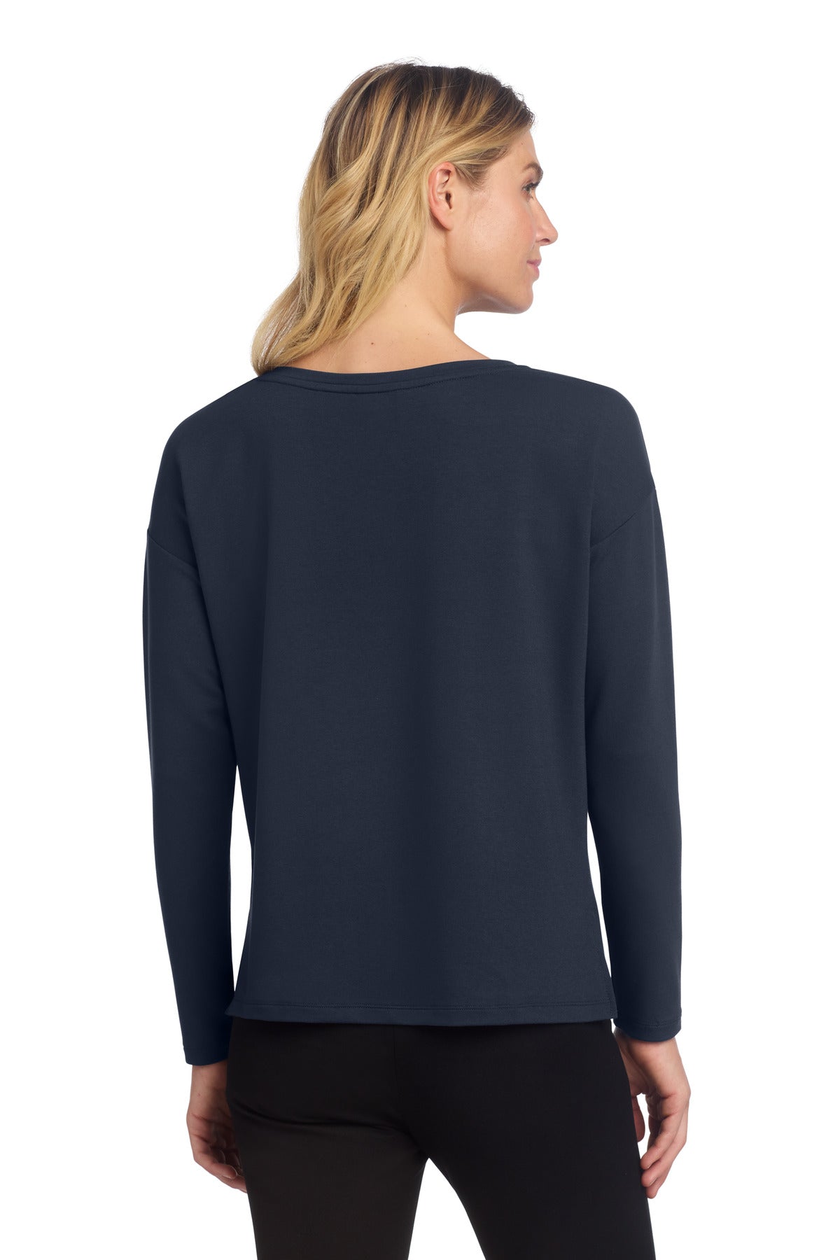 NightNavy Mercer+Mettle Women's Stretch Drop Shoulder Pullover MM3013 plain