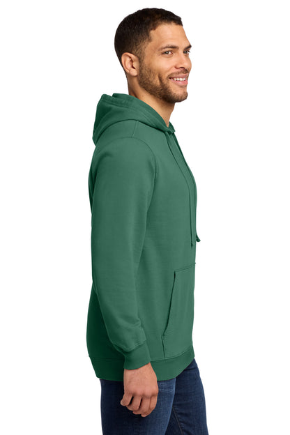 NordicGrn Port & Co Beach Wash Garment-Dyed Pullover Hooded Sweatshirt. PC098H plain