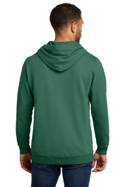 NordicGrn Port & Co Beach Wash Garment-Dyed Pullover Hooded Sweatshirt. PC098H plain