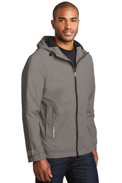 Northern Grey Port Authority Northwest Slicker. J7710 plain