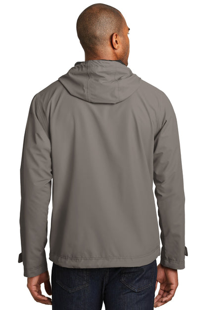 Northern Grey Port Authority Northwest Slicker. J7710 plain