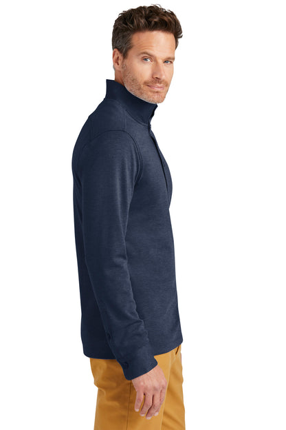 NvBlazerHt Brooks Brothers Mid-Layer Stretch 1/2-Button BB18202 plain