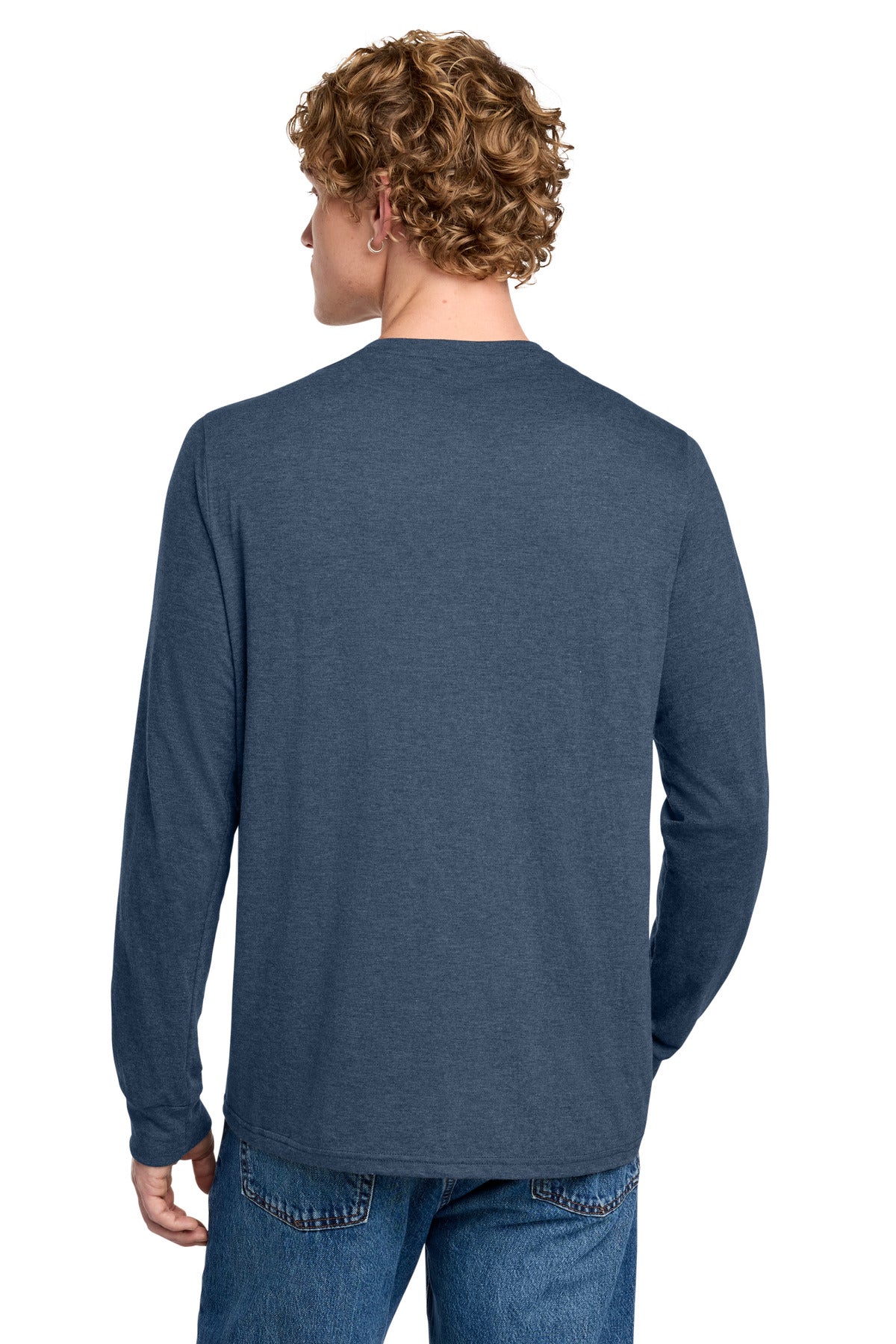 NvyFrost District Perfect Tri Long Sleeve Henley DT145 plain