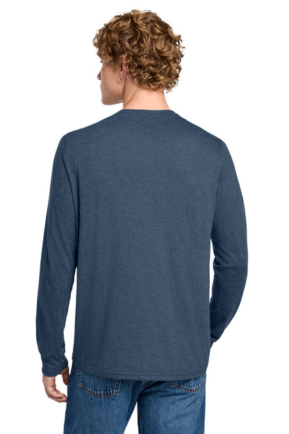 NvyFrost District Perfect Tri Long Sleeve Henley DT145 plain