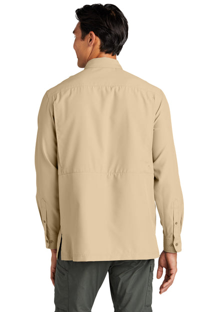 Oat Port Authority Long Sleeve UV Daybreak Shirt W960 plain