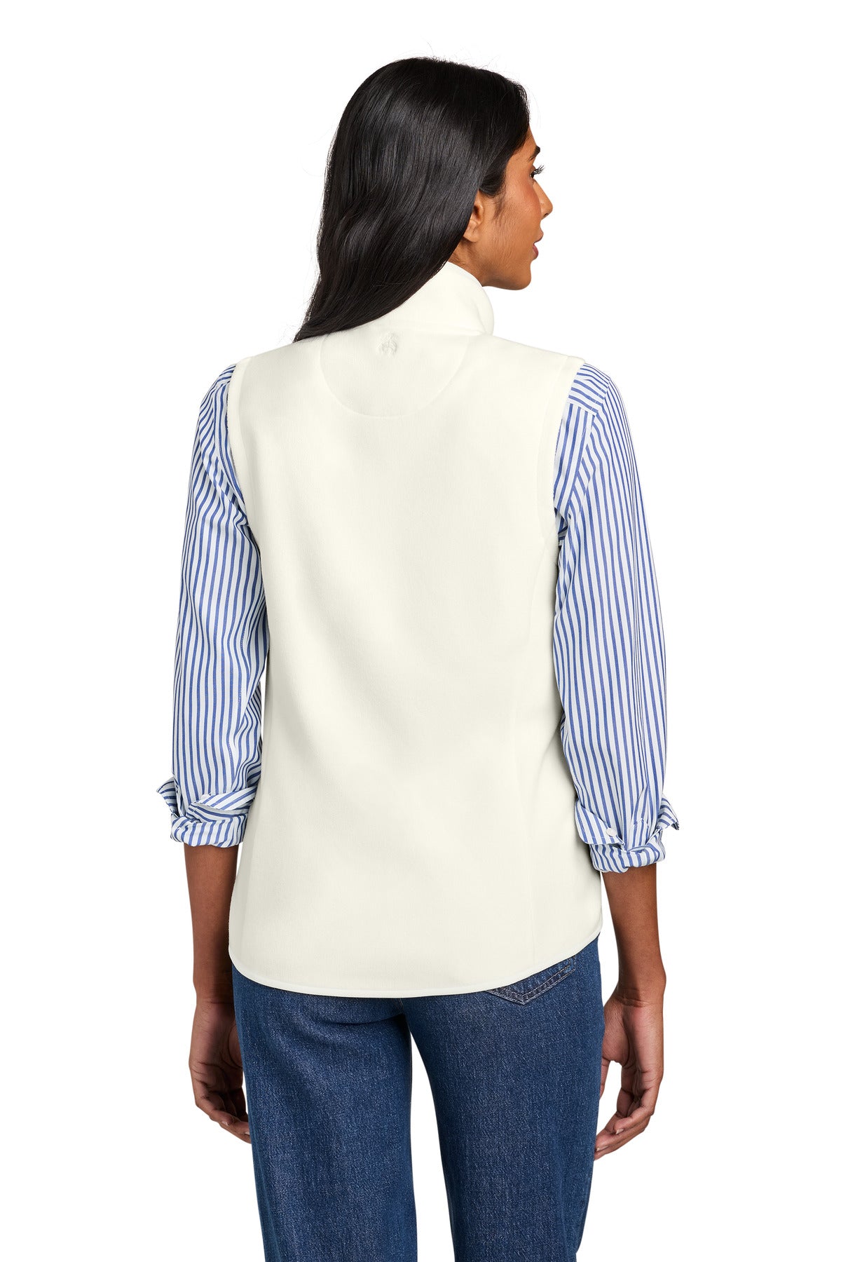 OffWhite Brooks Brothers Women's Fleece Vest BB18615 plain
