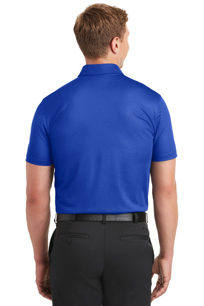 Old Royal Nike Dri-FIT Embossed Tri-Blade Polo. 838964 plain