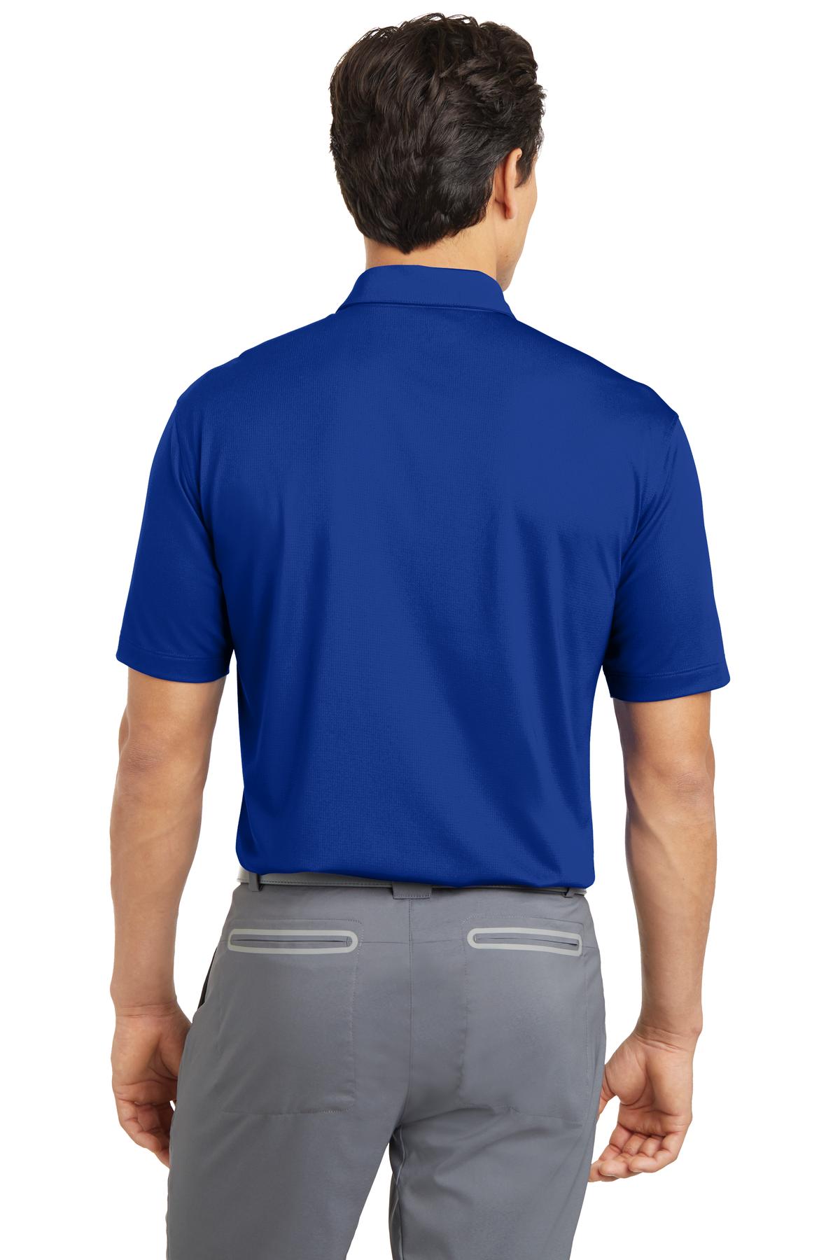 Old Royal Nike Dri-FIT Vertical Mesh Polo. 637167 plain