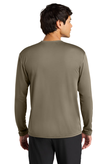 Olive A4 Cooling Performance Long Sleeve Tee A4N3165 plain