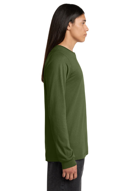 Olive BELLA+CANVAS Unisex Jersey Long Sleeve Tee. BC3501 plain