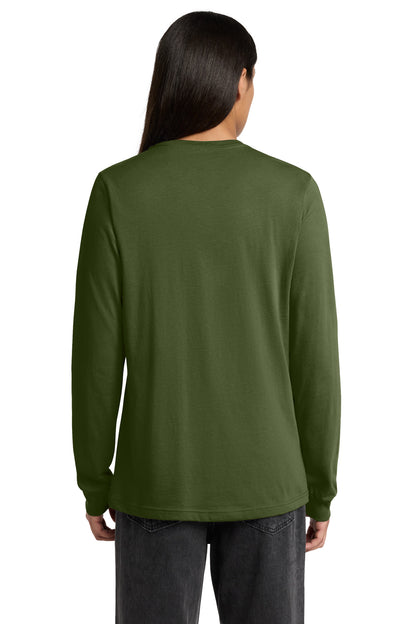 Olive BELLA+CANVAS Unisex Jersey Long Sleeve Tee. BC3501 plain