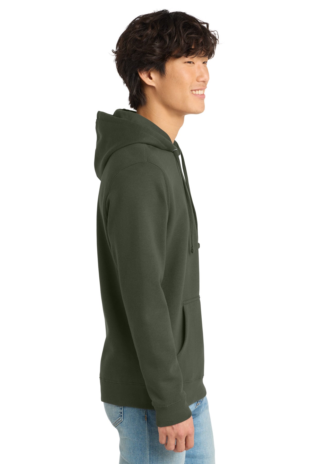 Olive District V.I.T. Fleece Hoodie DT6100 plain