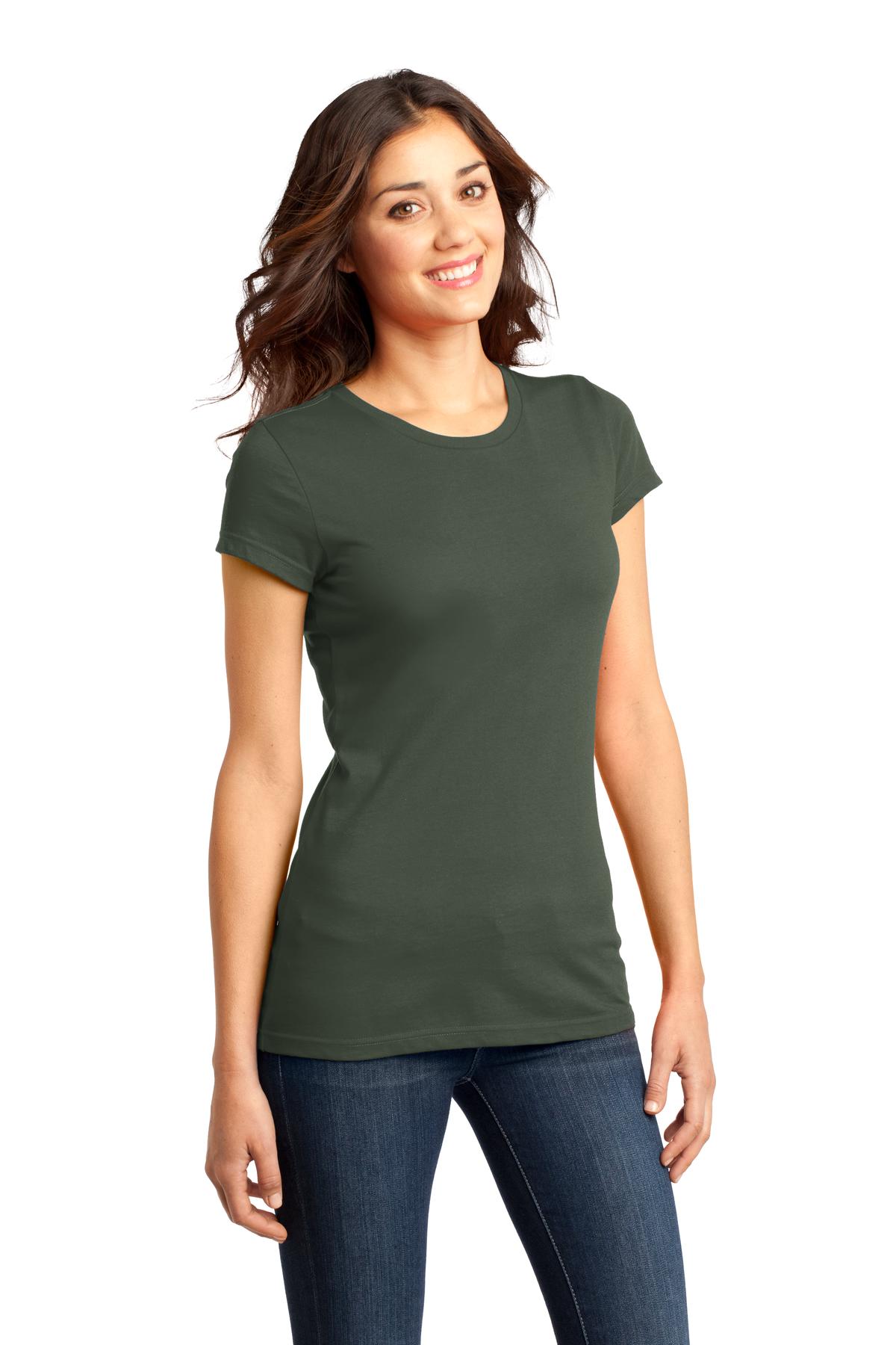 Olive District Women's Fitted Very Important Tee . DT6001 plain