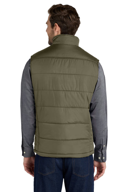 Olive Port Authority Puffy Vest. J709