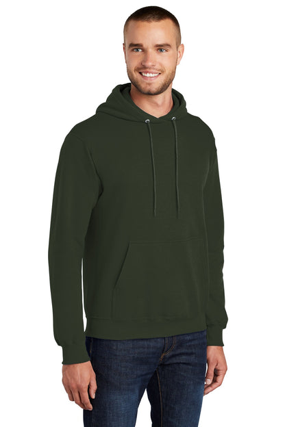 Olive Port & Co Core Fleece Pullover Hooded Sweatshirt. PC78H
