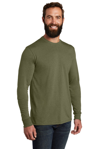 Olive You Grn Allmade Unisex Tri-Blend Long Sleeve Tee AL6004 plain