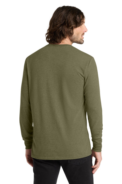 Olive You Grn Allmade Unisex Tri-Blend Long Sleeve Tee AL6004 plain