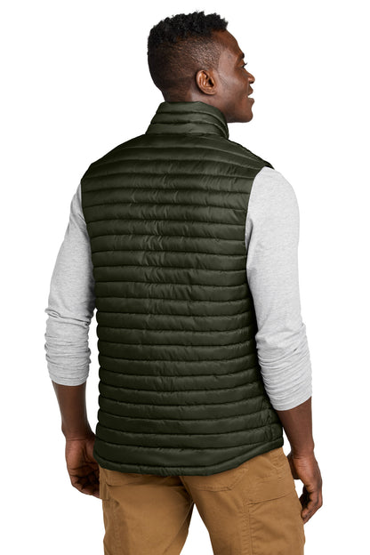 OliveGreen Eddie Bauer Packable Quilted Vest EB516 plain