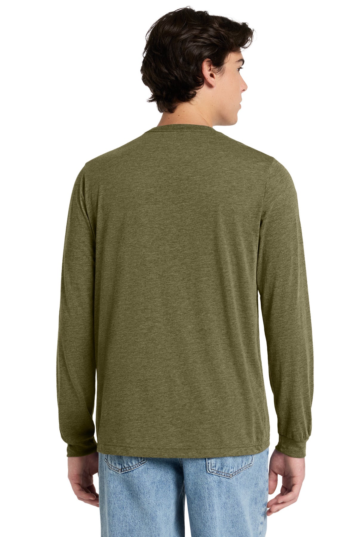 OliveTB BELLA+CANVAS Unisex Triblend Long Sleeve Tee BC3513 plain