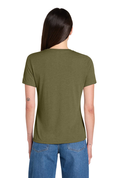 OliveTB BELLA+CANVAS Women's Relaxed Triblend Tee BC6413 plain