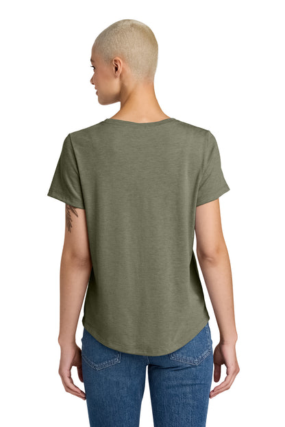 OliveYouGn Allmade Women's Relaxed Tri-Blend Scoop Neck Tee AL2015 plain