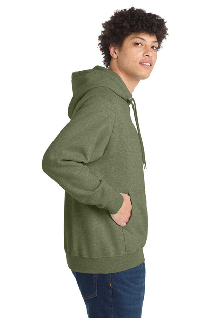 OlvDrabGnH Port & Co Core Fleece Pullover Hooded Sweatshirt. PC78H