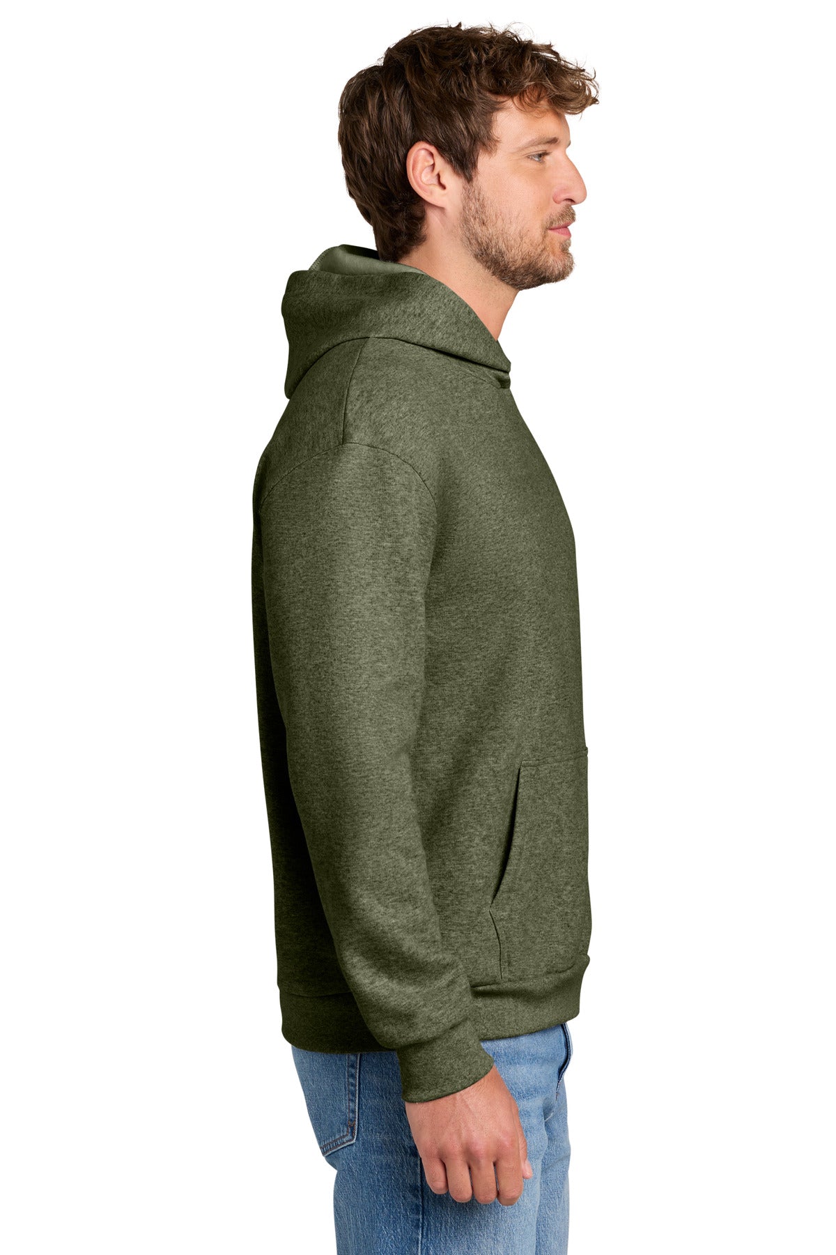 OlvDrabGnH Port & Co Easy Fleece Pullover Hooded Sweatshirt PC68H