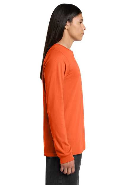 Orange BELLA+CANVAS Unisex Jersey Long Sleeve Tee. BC3501 plain