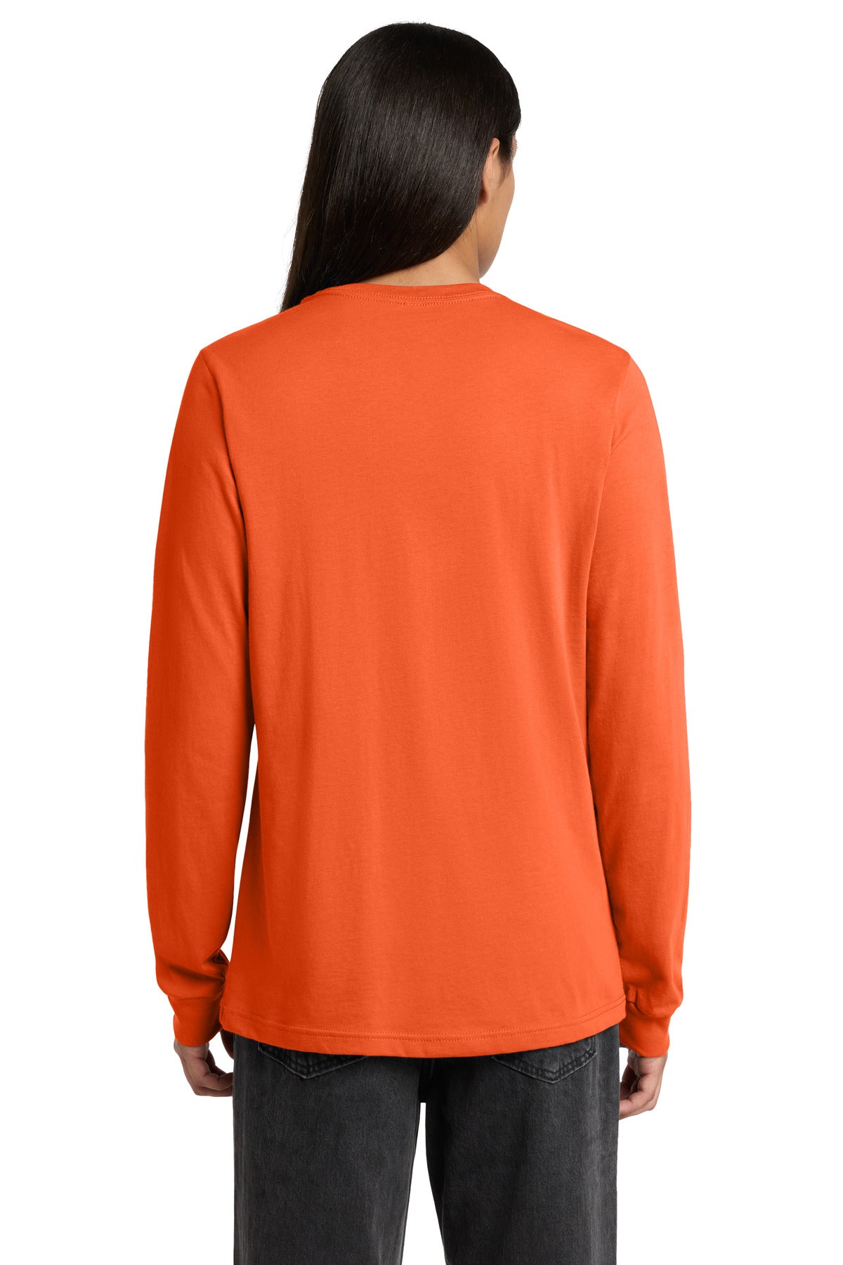 Orange BELLA+CANVAS Unisex Jersey Long Sleeve Tee. BC3501 plain
