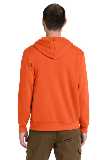 Orange BELLA+CANVAS Unisex Sponge Fleece Pullover Hoodie. BC3719 plain