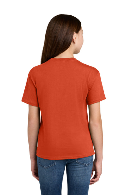 Orange Champion Youth Jersey Short Sleeve Tee CH1081 plain